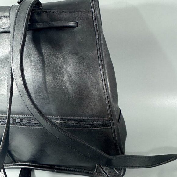 Vintage Coach 9791 Drawstring Leather Daypack Backpack - Picture 7 of 15